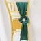 10 Pieces Hunter Green or Holly Green Satin Chair Sashes for Holiday and Wedding Decorations 8x108 inches
